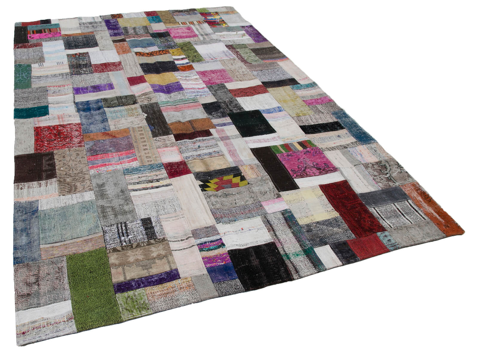 7x10 Multicolor Kilim Patchwork Rug - 30239