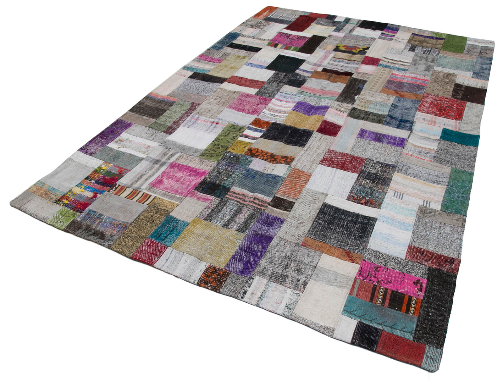 7x10 Multicolor Kilim Patchwork Rug - 30239