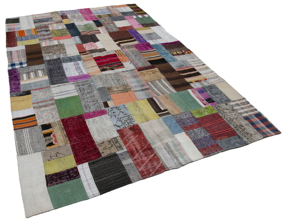 7x10 Multicolor Kilim Patchwork Rug - 30240