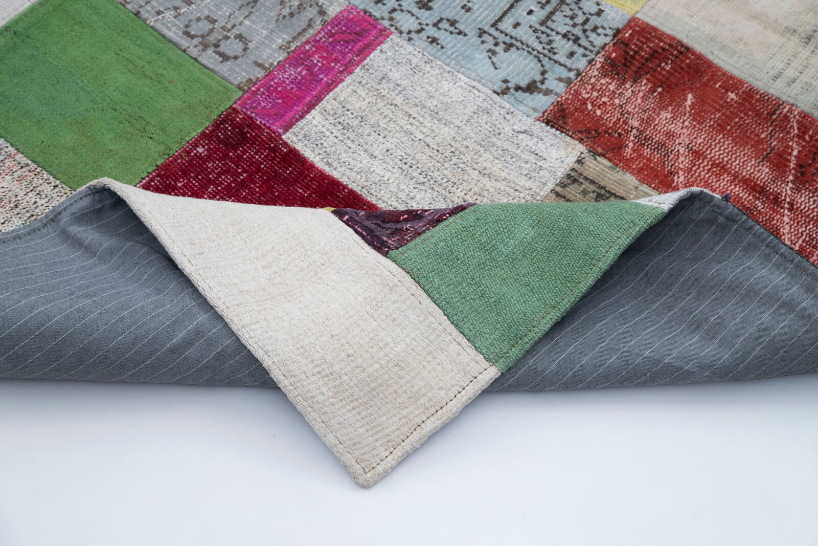 7x10 Multicolor Kilim Patchwork Rug - 30240