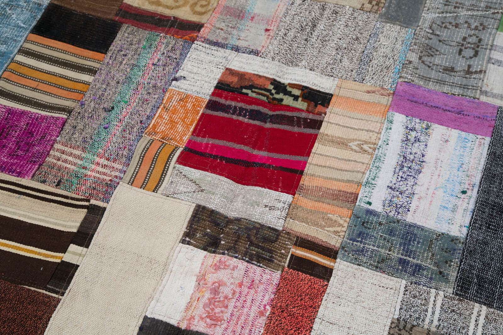 7x10 Multicolor Kilim Patchwork Rug - 30240