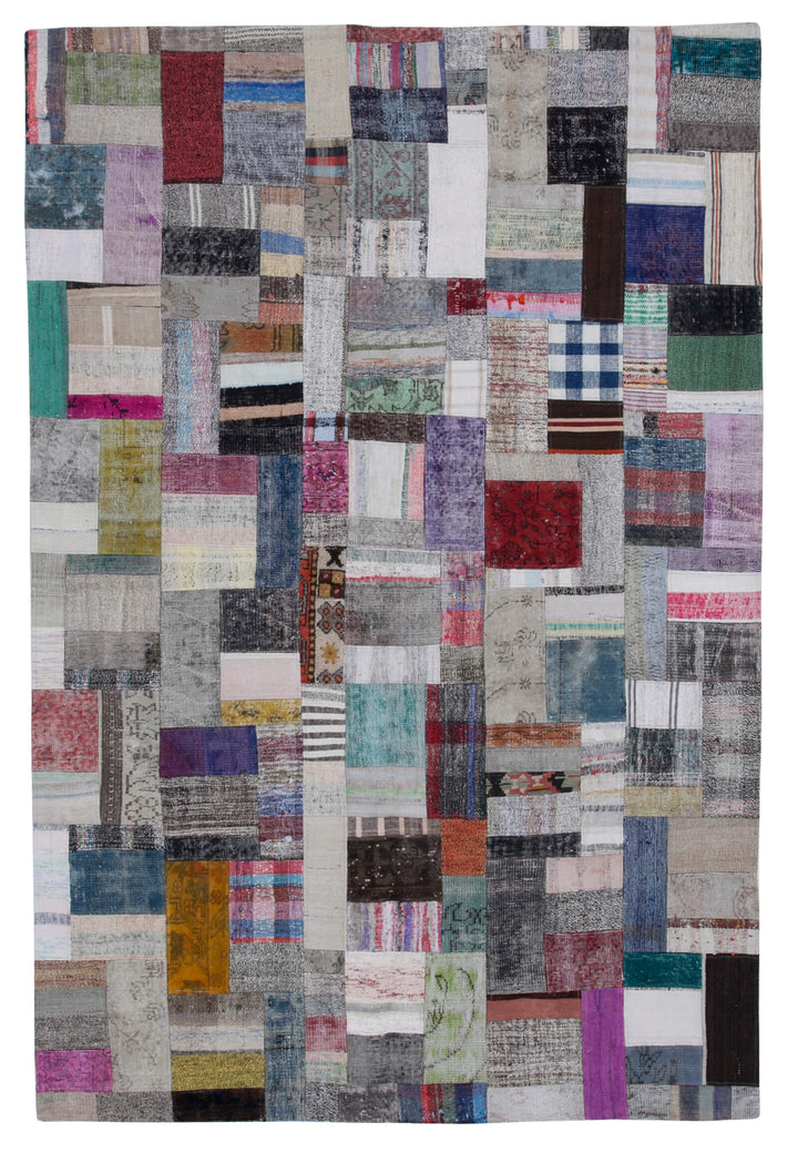 7x10 Multicolor Kilim Patchwork Rug - 30241