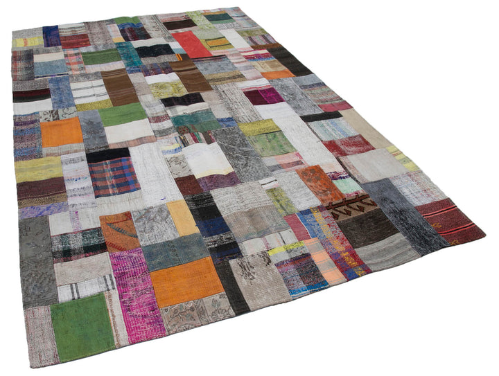 7x10 Multicolor Kilim Patchwork Rug - 30241