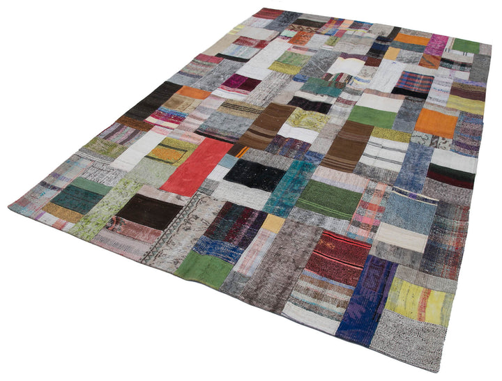 7x10 Multicolor Kilim Patchwork Rug - 30241