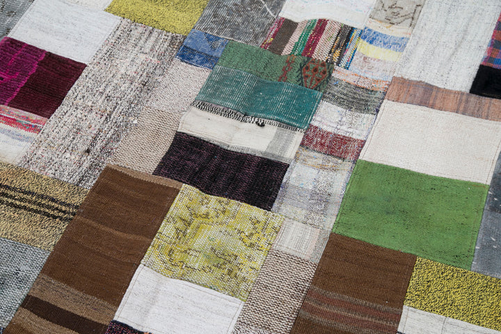 7x10 Multicolor Kilim Patchwork Rug - 30241