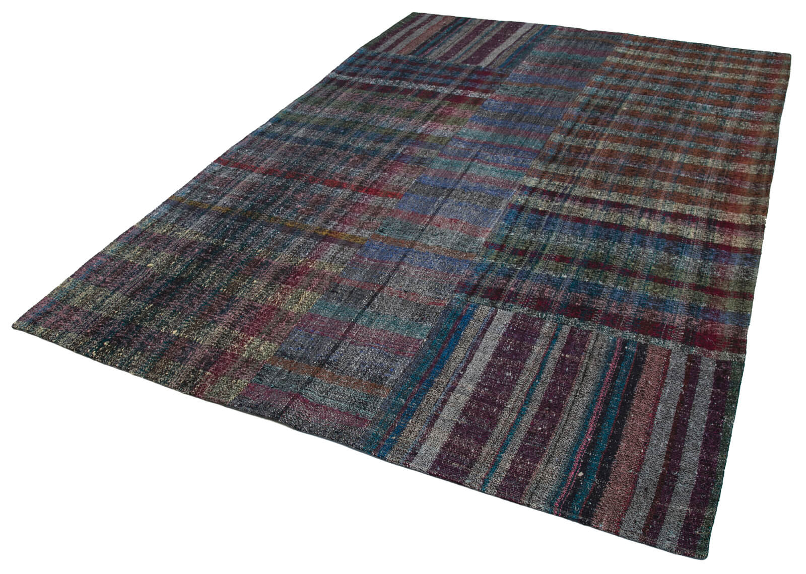 7x10 Multicolor Kilim Patchwork Rug - 30243