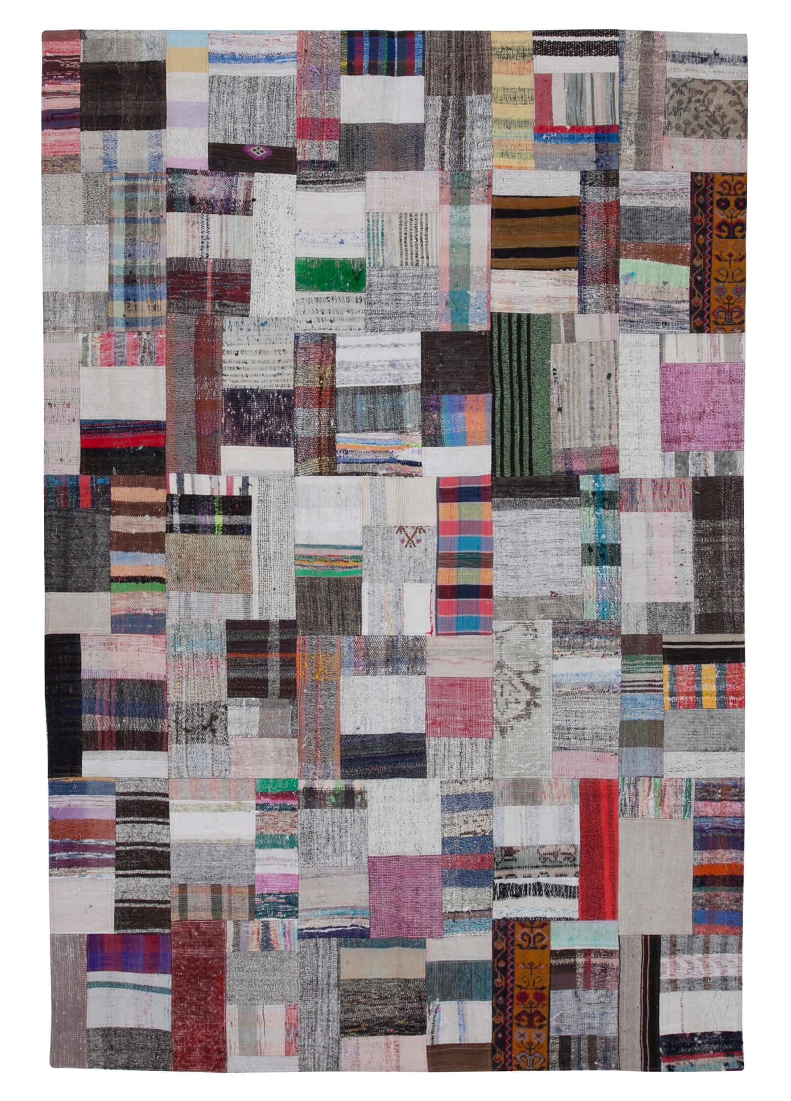 7x10 Multicolor Kilim Patchwork Rug - 30245
