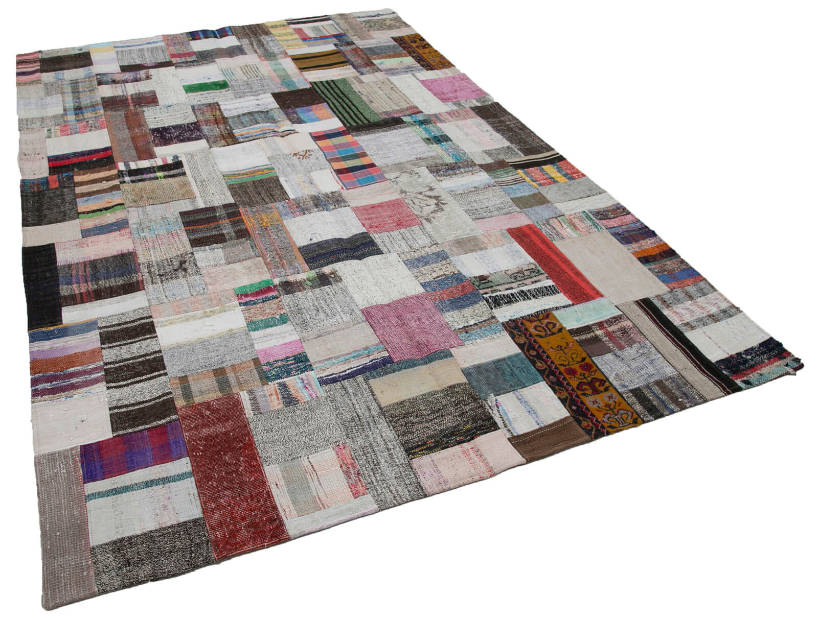 7x10 Multicolor Kilim Patchwork Rug - 30245