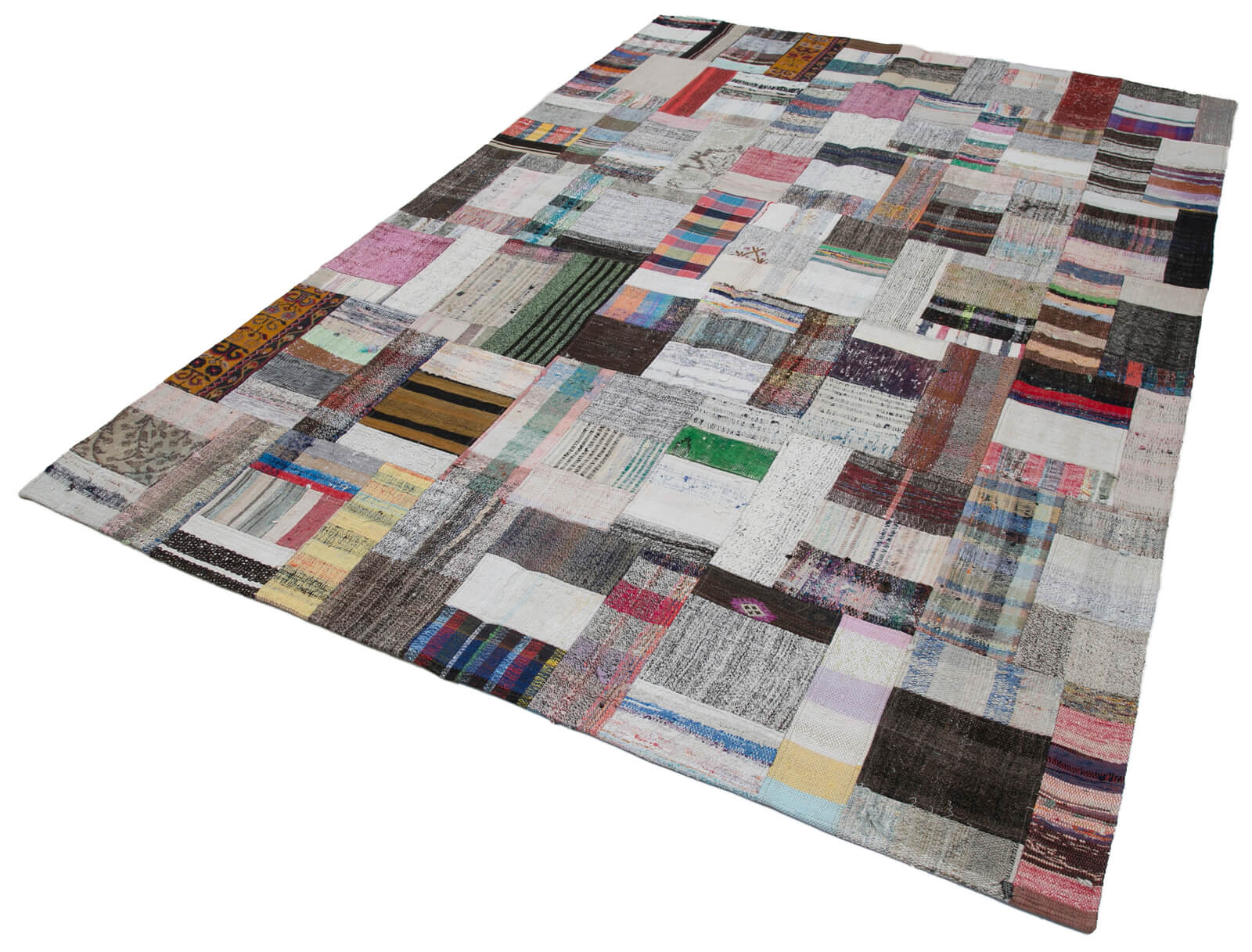 7x10 Multicolor Kilim Patchwork Rug - 30245