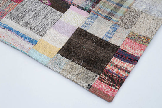 7x10 Multicolor Kilim Patchwork Rug - 30245