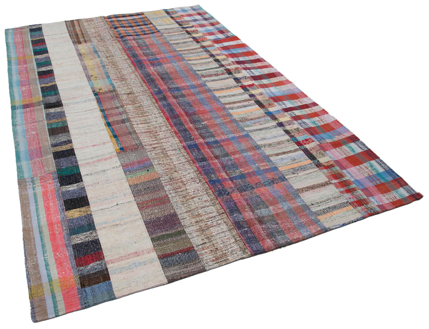 6x10 Multicolor Kilim Patchwork Rug - 30246