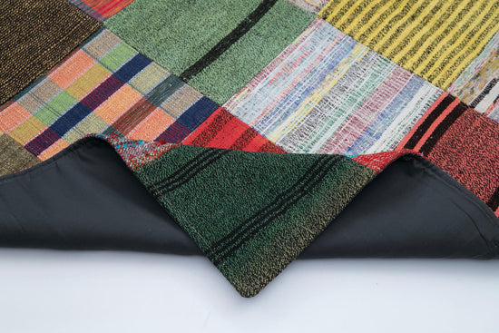 7x10 Multicolor Kilim Patchwork Rug - 30247