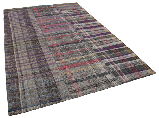 7x10 Multicolor Kilim Patchwork Rug - 30248