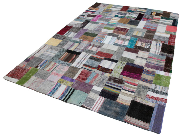 7x10 Multicolor Kilim Patchwork Rug - 30249