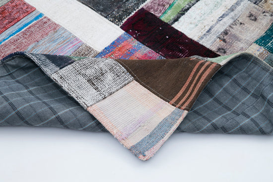 7x10 Multicolor Kilim Patchwork Rug - 30249