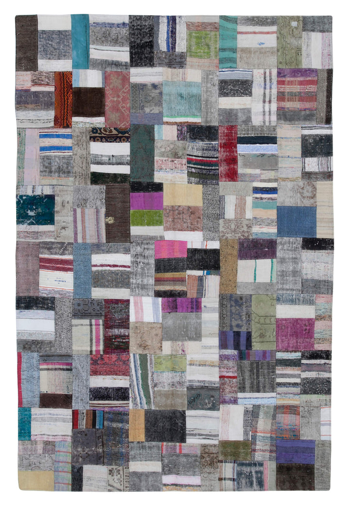 7x10 Multicolor Kilim Patchwork Rug - 30250