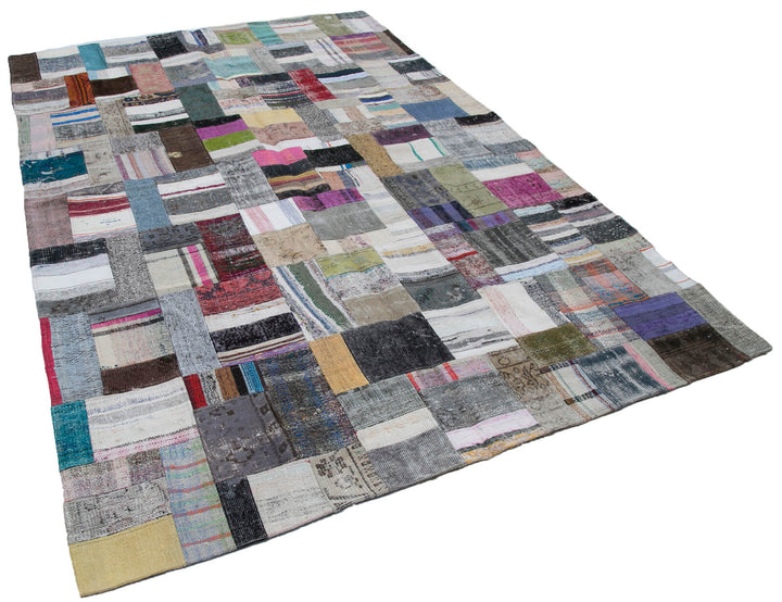 7x10 Multicolor Kilim Patchwork Rug - 30250