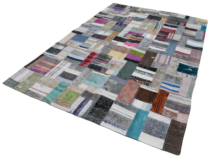7x10 Multicolor Kilim Patchwork Rug - 30250