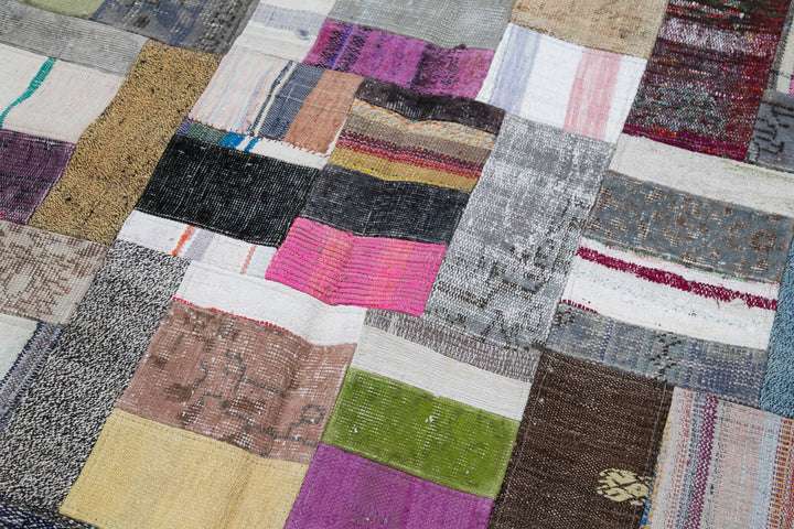 7x10 Multicolor Kilim Patchwork Rug - 30250