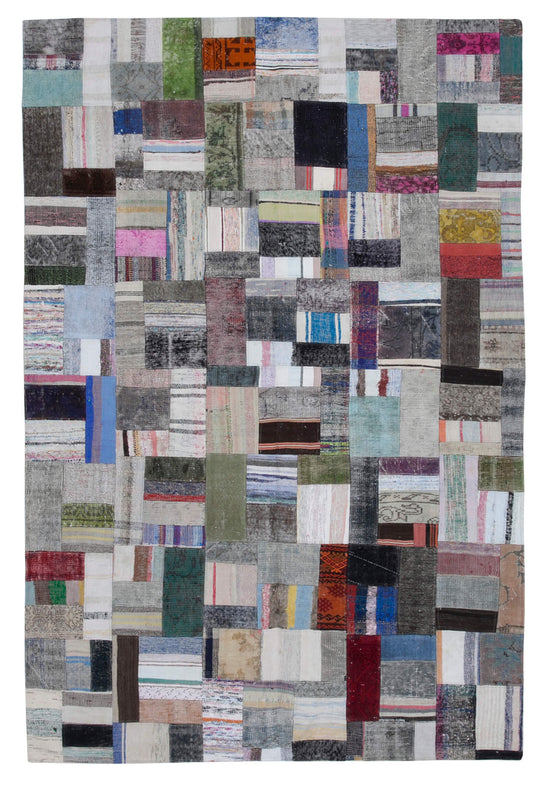 7x10 Multicolor Kilim Patchwork Rug - 30251