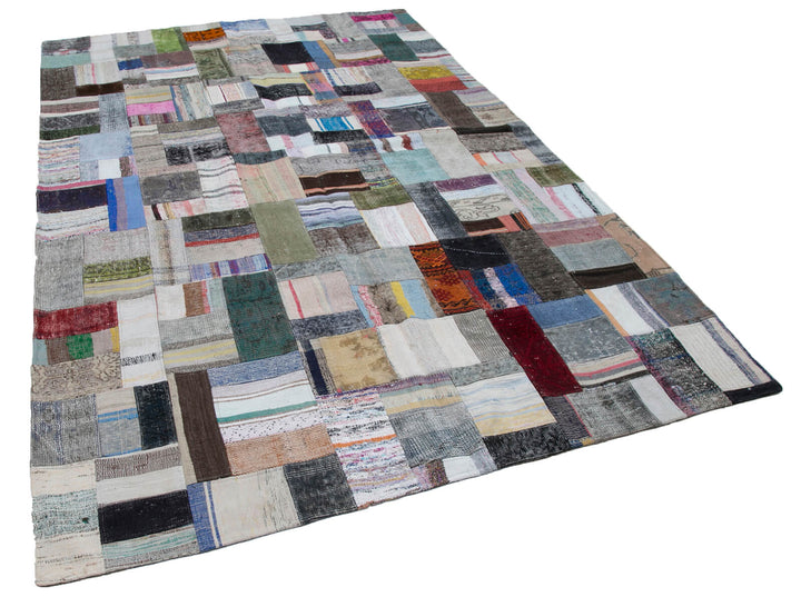 7x10 Multicolor Kilim Patchwork Rug - 30251
