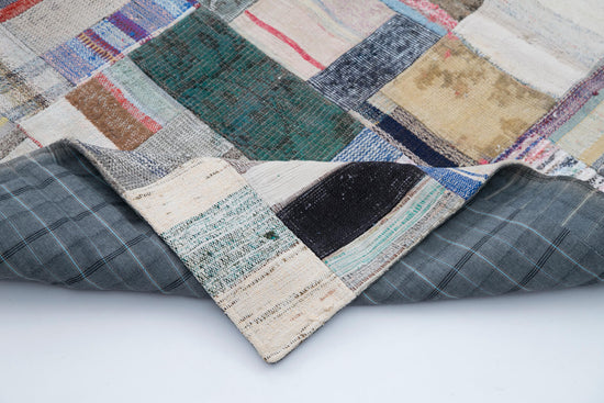 7x10 Multicolor Kilim Patchwork Rug - 30251