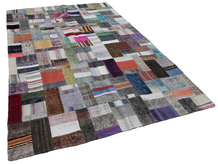 7x10 Multicolor Kilim Patchwork Rug - 30252