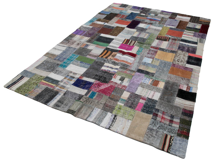 7x10 Multicolor Kilim Patchwork Rug - 30252