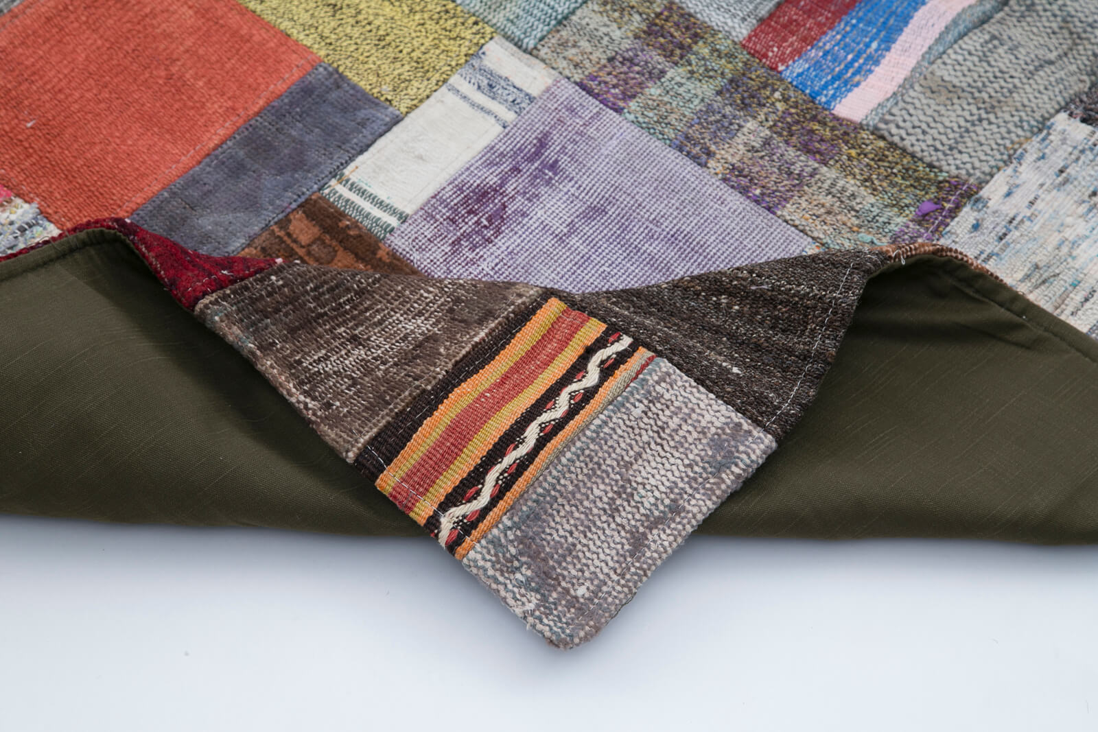 7x10 Multicolor Kilim Patchwork Rug - 30252