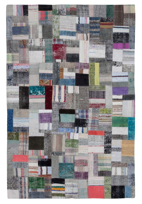 7x10 Multicolor Kilim Patchwork Rug - 30253