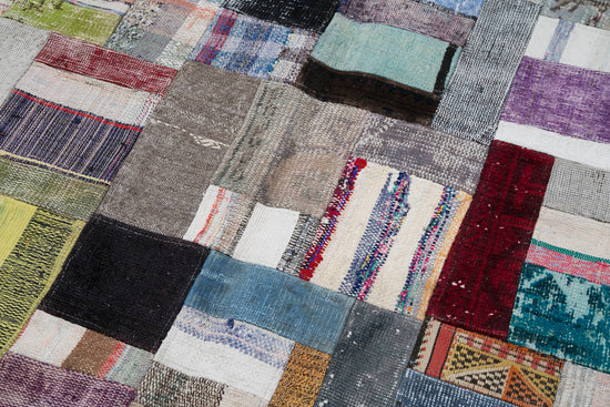 7x10 Multicolor Kilim Patchwork Rug - 30253