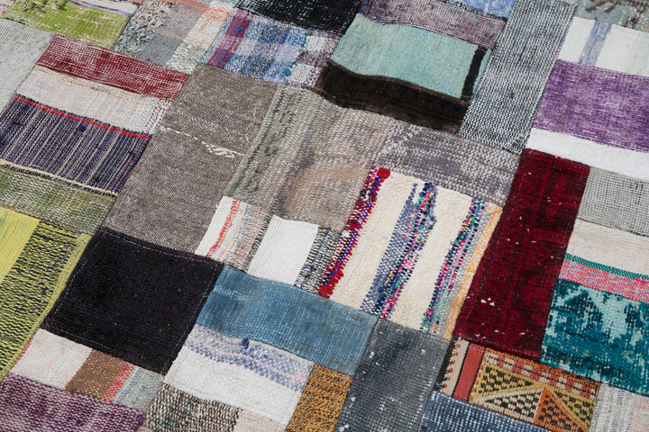 7x10 Multicolor Kilim Patchwork Rug - 30253
