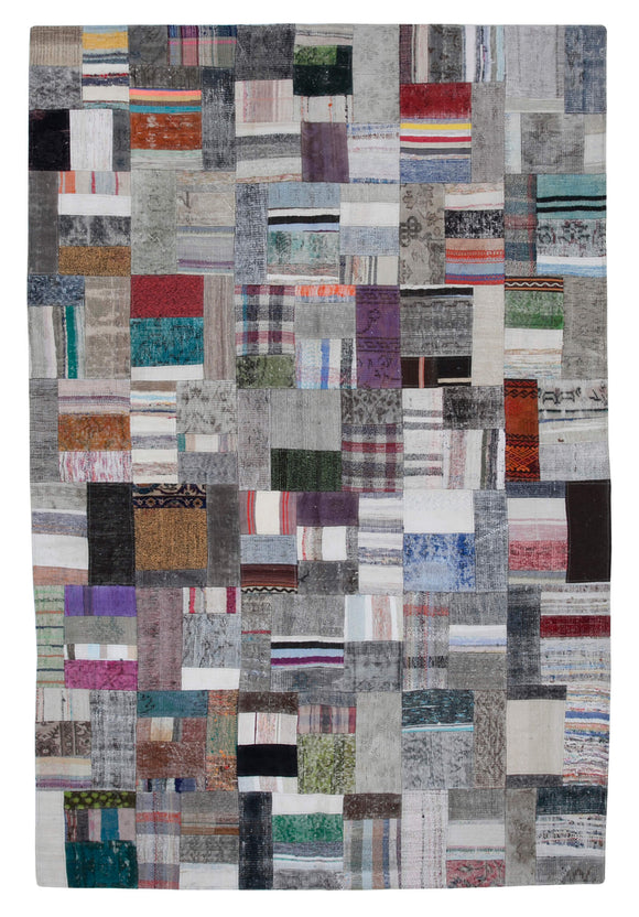 7x10 Multicolor Kilim Patchwork Rug - 30254