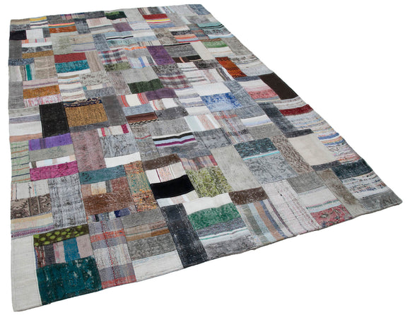 7x10 Multicolor Kilim Patchwork Rug - 30254