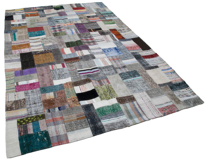 7x10 Multicolor Kilim Patchwork Rug - 30254