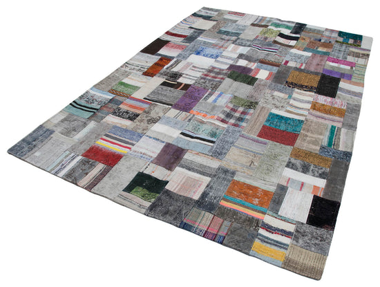 7x10 Multicolor Kilim Patchwork Rug - 30254
