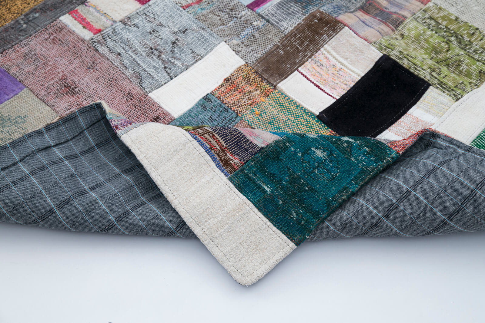 7x10 Multicolor Kilim Patchwork Rug - 30254
