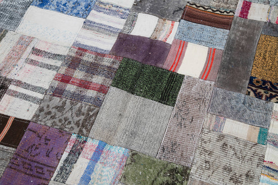 7x10 Multicolor Kilim Patchwork Rug - 30254