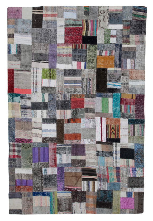 6x10 Multicolor Kilim Patchwork Rug - 30255