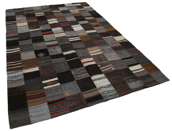 7x10 Multicolor Kilim Patchwork Rug - 30256