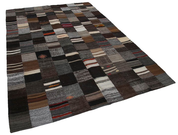 7x10 Multicolor Kilim Patchwork Rug - 30256
