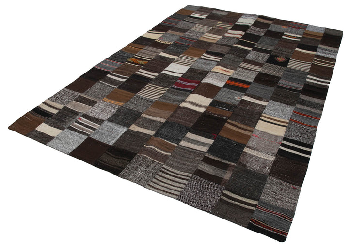 7x10 Multicolor Kilim Patchwork Rug - 30256