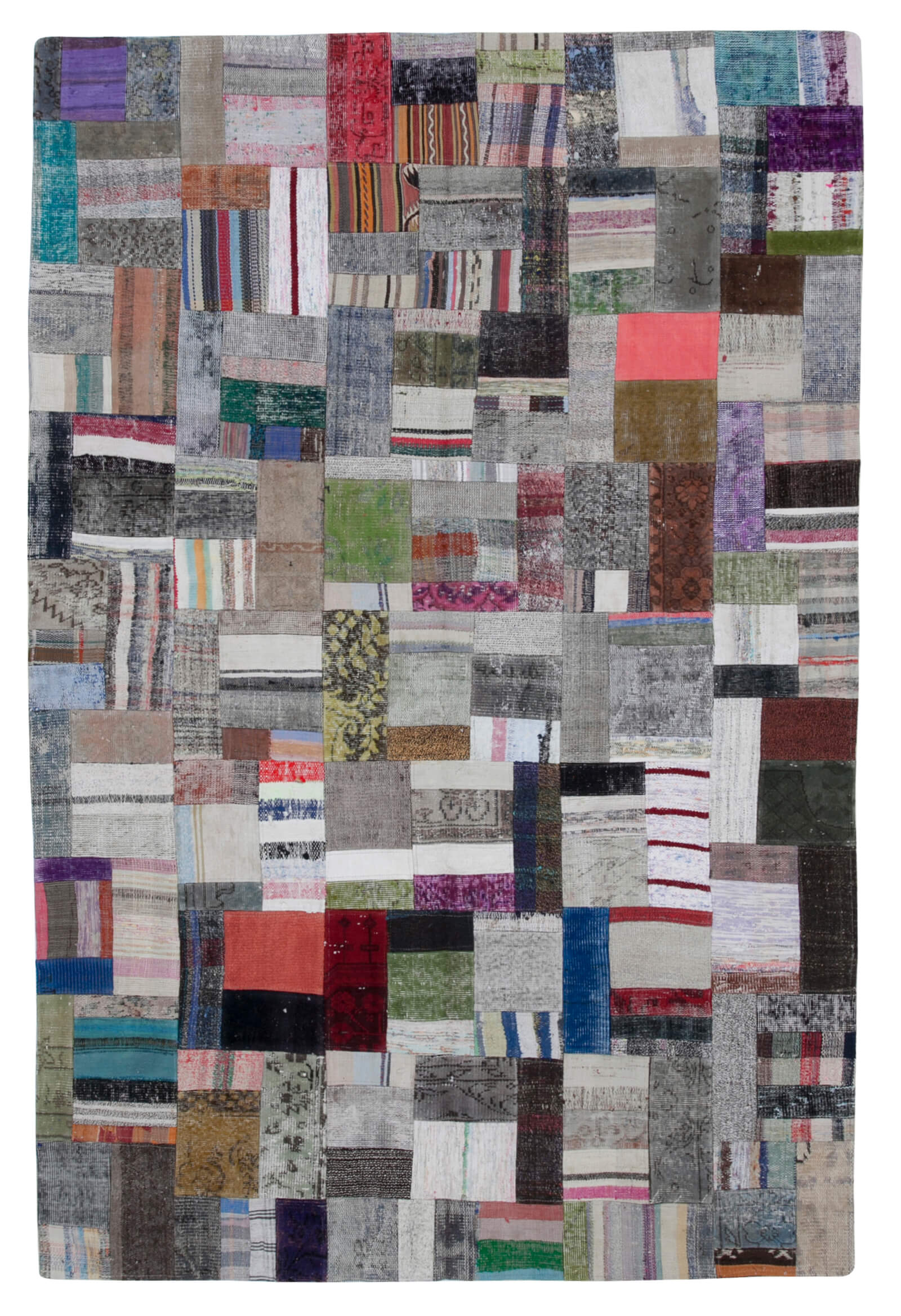 7x10 Multicolor Kilim Patchwork Rug - 30257
