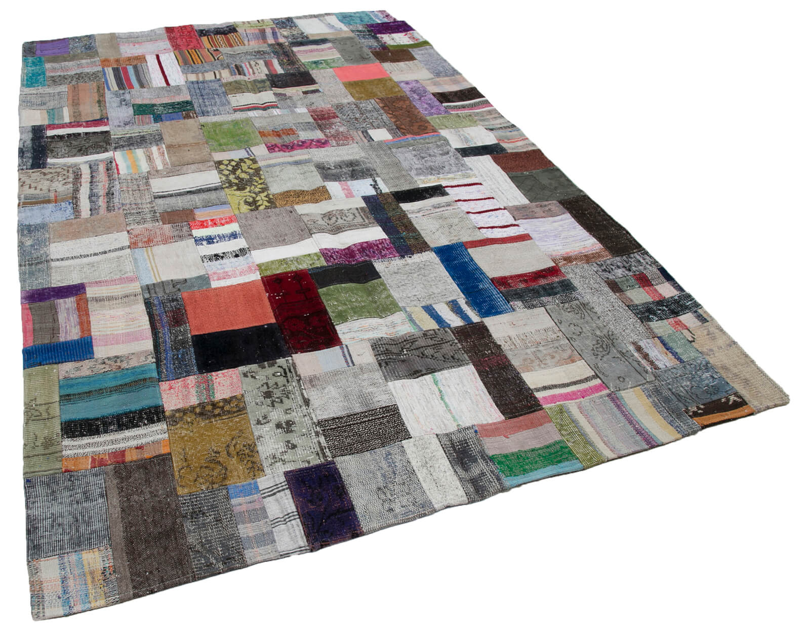 7x10 Multicolor Kilim Patchwork Rug - 30257
