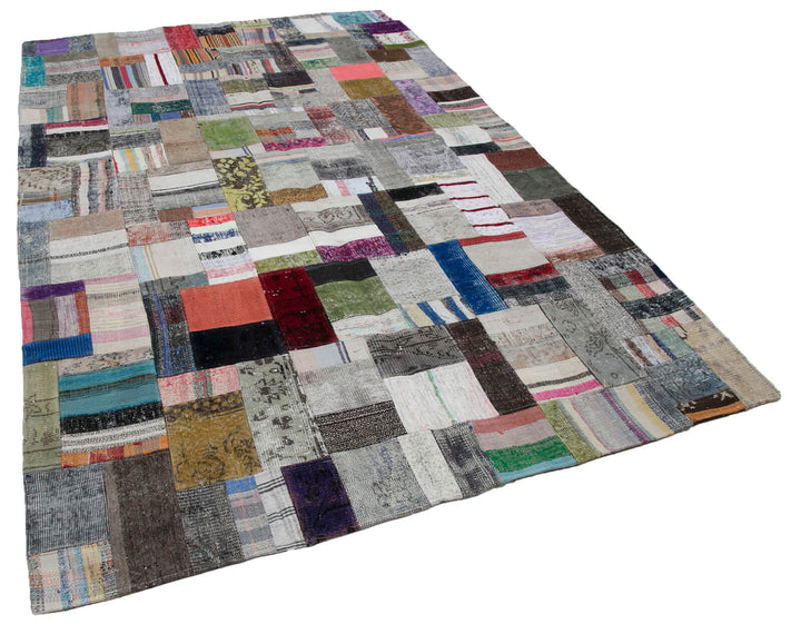7x10 Multicolor Kilim Patchwork Rug - 30257