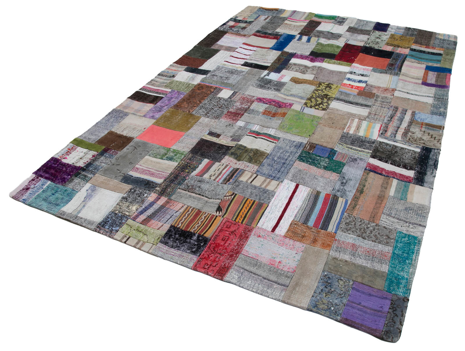 7x10 Multicolor Kilim Patchwork Rug - 30257