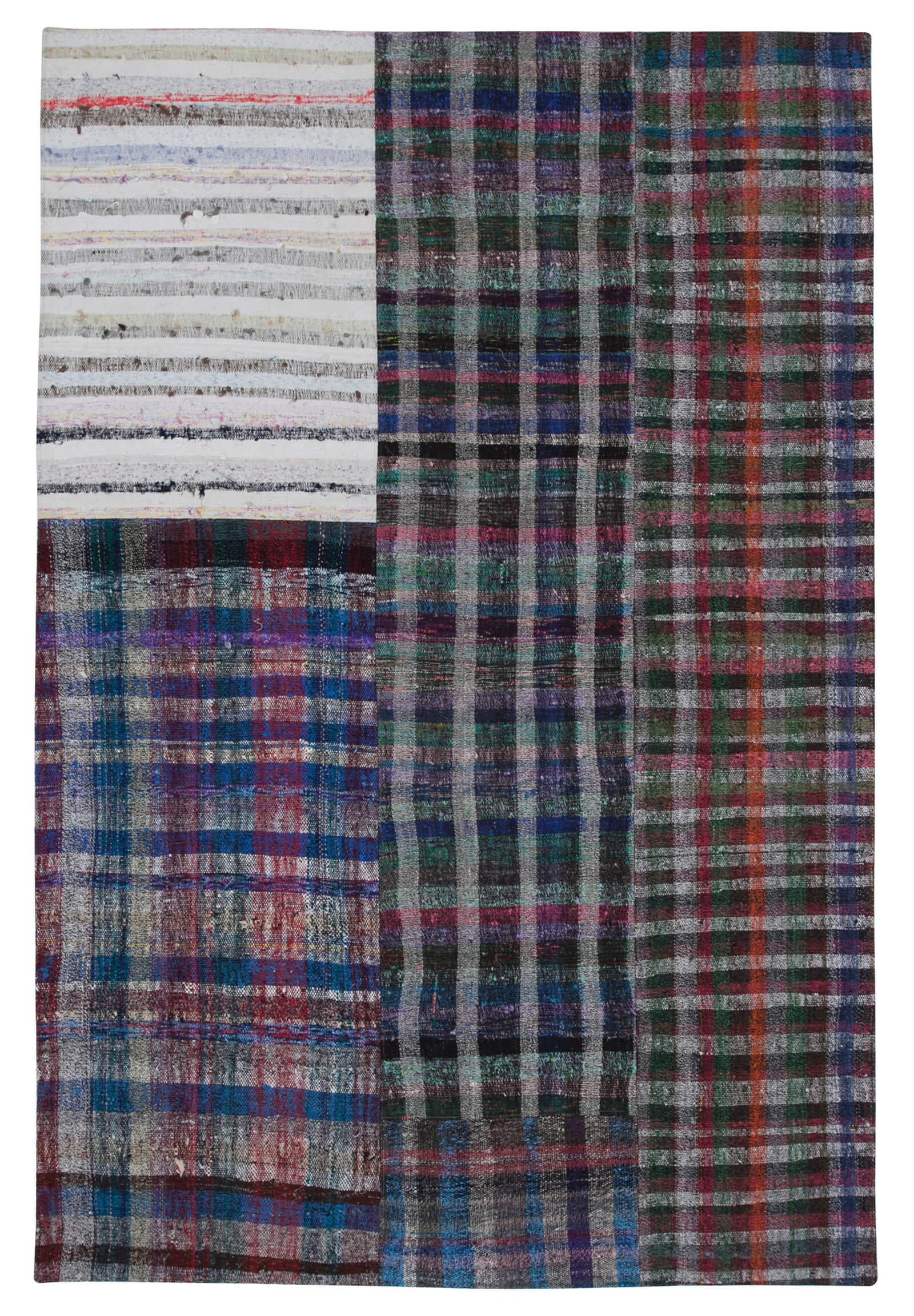 7x10 Multicolor Kilim Patchwork Rug - 30258