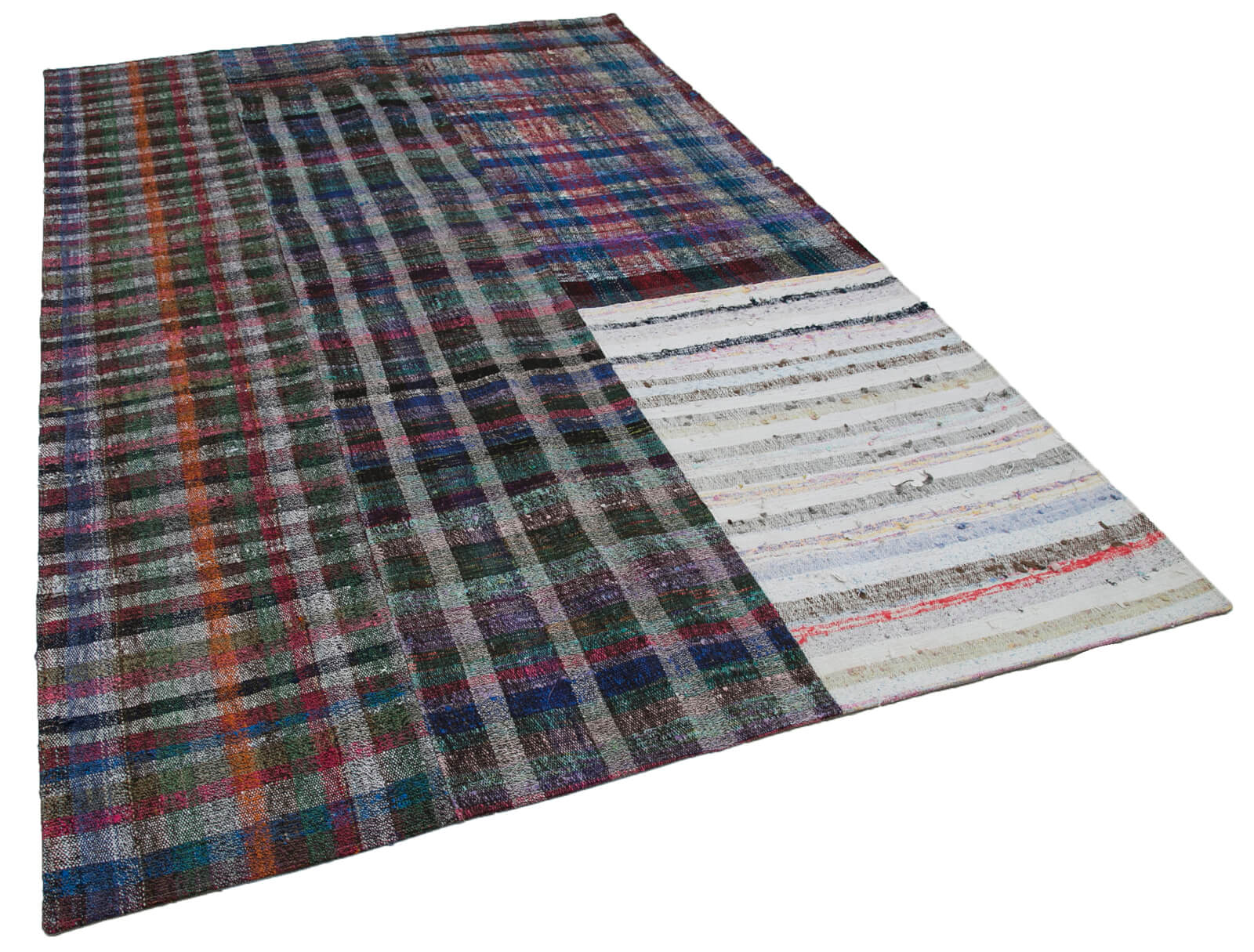 7x10 Multicolor Kilim Patchwork Rug - 30258