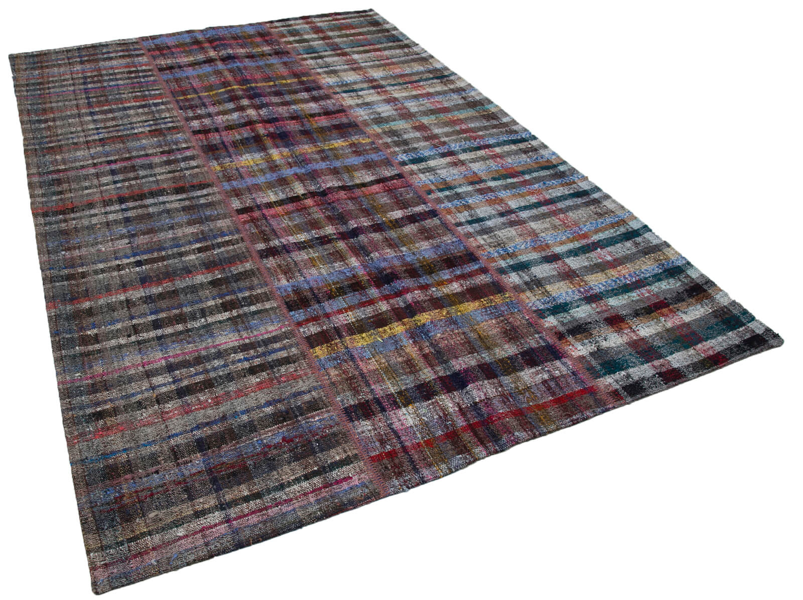 7x10 Multicolor Kilim Patchwork Rug - 30259