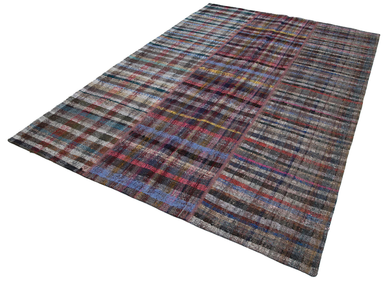 7x10 Multicolor Kilim Patchwork Rug - 30259